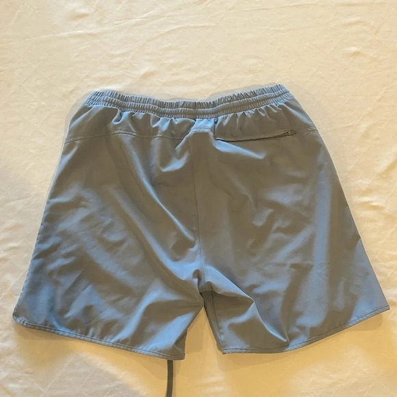 Kai Aloha men’s large swim trunks board shorts blue gray color 6” inseam EUC - Picture 4 of 5